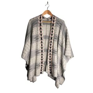 Charlotte Russe | Oversized Bohemian Aztec knit cardigan shawl